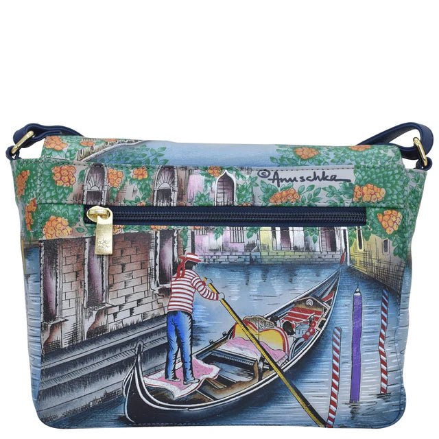 Anuschka Leather Flap Crossbody 683-VNS - okotoks hc pharmacy