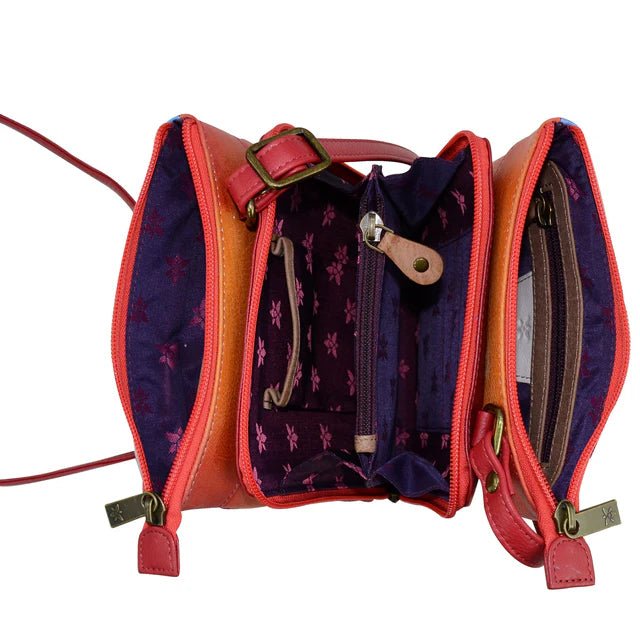 Anuschka leather handbag triple compartment lighthouse - Okotoks HC Pharmacy