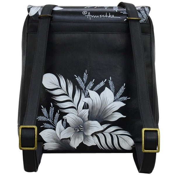 Anuschka Leather Large Travel Backpack Cleopatra’s Leopard - 661-CLP backview okotoks hc pharmacy