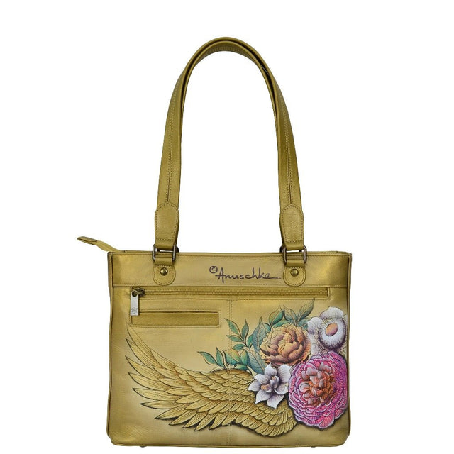 Anuschka Leather Small Shopper Shoulder bag - 677-AGG backview okotoks hc pharmacy