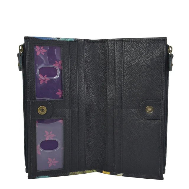Anuschka Leather Two Fold RFID Wallet 1171-HPP - okotoks hc pharmacy