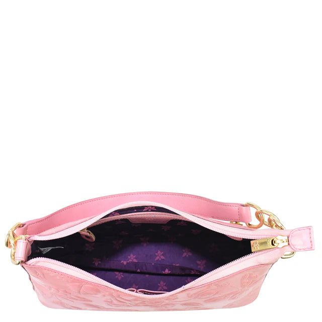 Anuschka Leather Zip-Top Shoulder Hobo 707-TLR-PLP - okotoks hc pharmacy