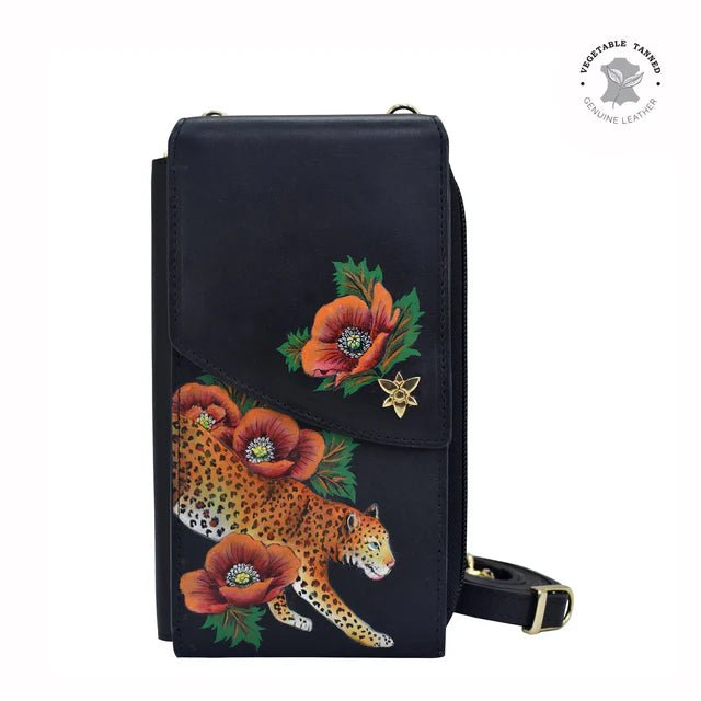 Anuschka printed leather cell phone wallet crossbody - Okotoks HC Pharamacy
