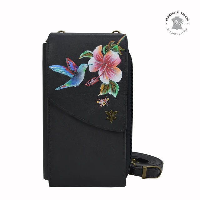 Anuschka printed leather cell phone crossbody wallet - Okotoks HC Pharmacy