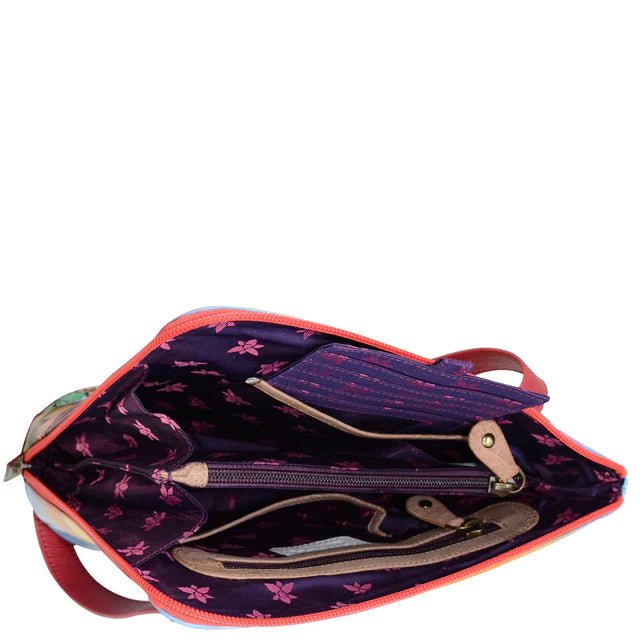 Anuschka printed leather handbag crossbody lighthouse - Okotoks HC Pharmacy