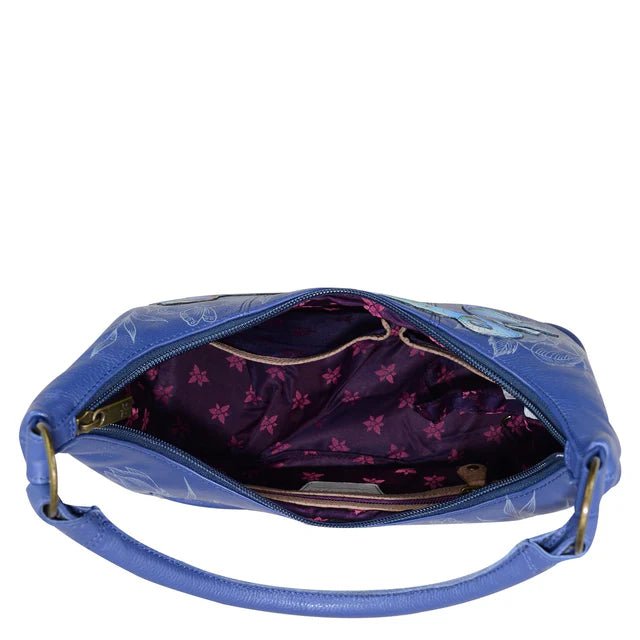 Anuschka printed leather handbag medium garden of delights - Okotoks HC Pharmacy