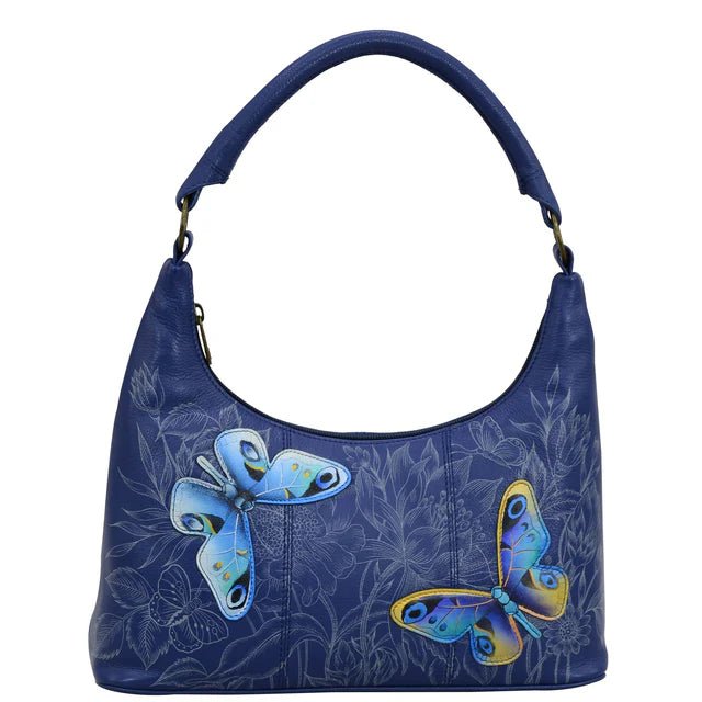 Anuschka printed leather handbag medium garden of delights - Okotoks HC Pharmacy