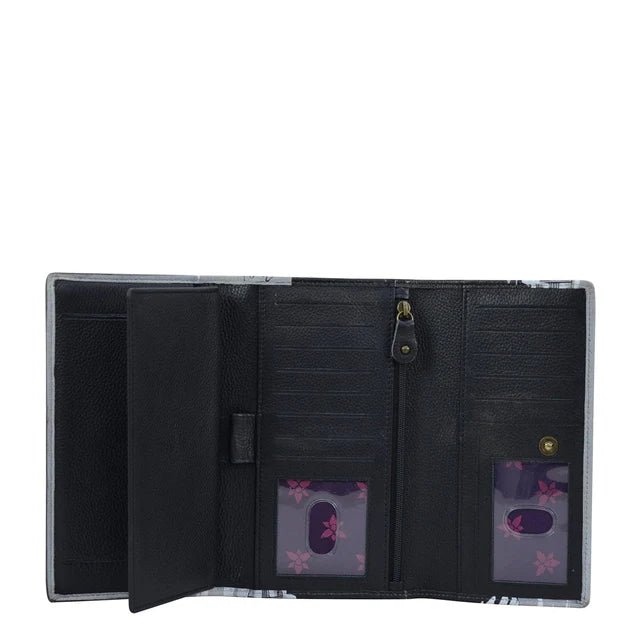 Anuschka printed leather wallet hippie holiday - Okotoks HC Pharmacy