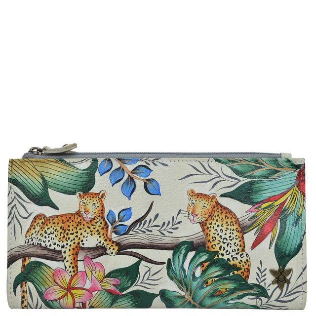 Anuschka printed leather wallet jungle queen - Okotoks HC Pharmacy