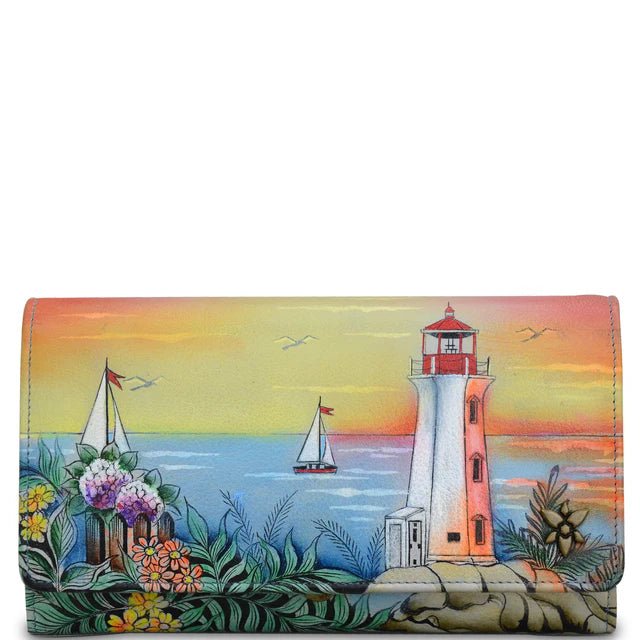 Anuschka printed leather wallet lighthouse - Okotoks HC Pharmacy
