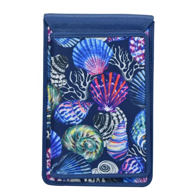 Anuschka printed nylon cell phone crossbody wallet sea - Okotoks HC Pharmacy