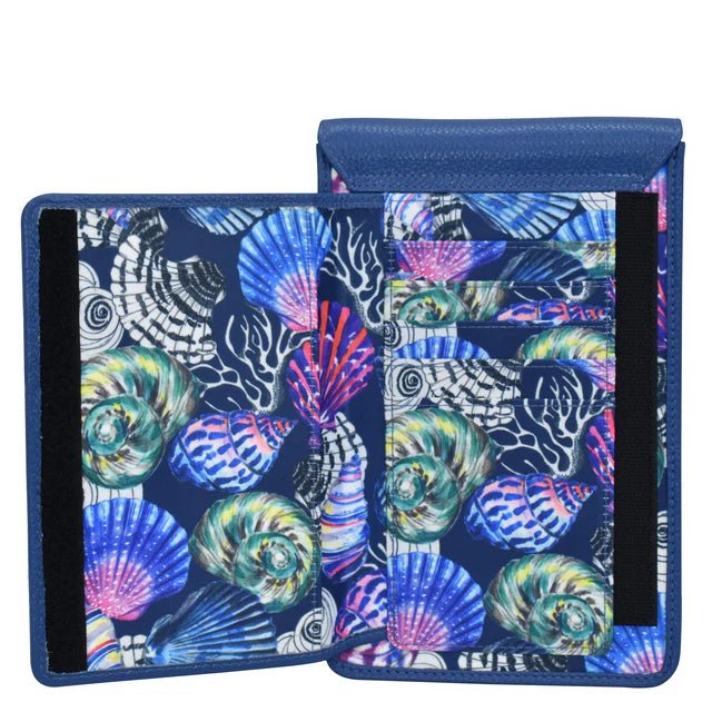 Anuschka printed nylon cell phone crossbody wallet sea - Okotoks HC Pharmacy