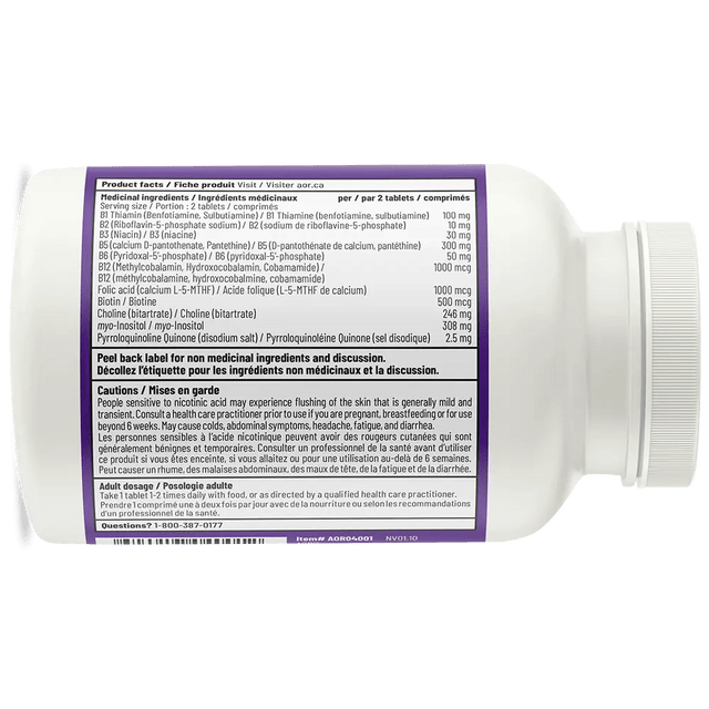 AOR Advanced B Complex Ultra 60 Tablets - Okotoks HC Pharmacy