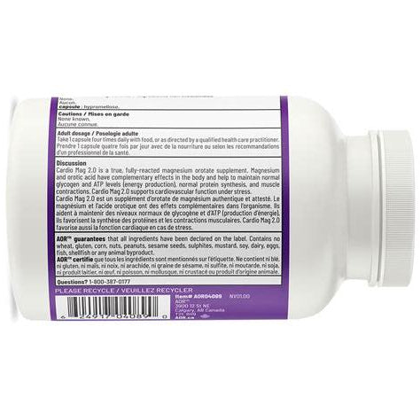 AOR Cardio Mag 2.0 – 120 Capsules | Magnesium Supplement - Okotoks HC Pharmacy