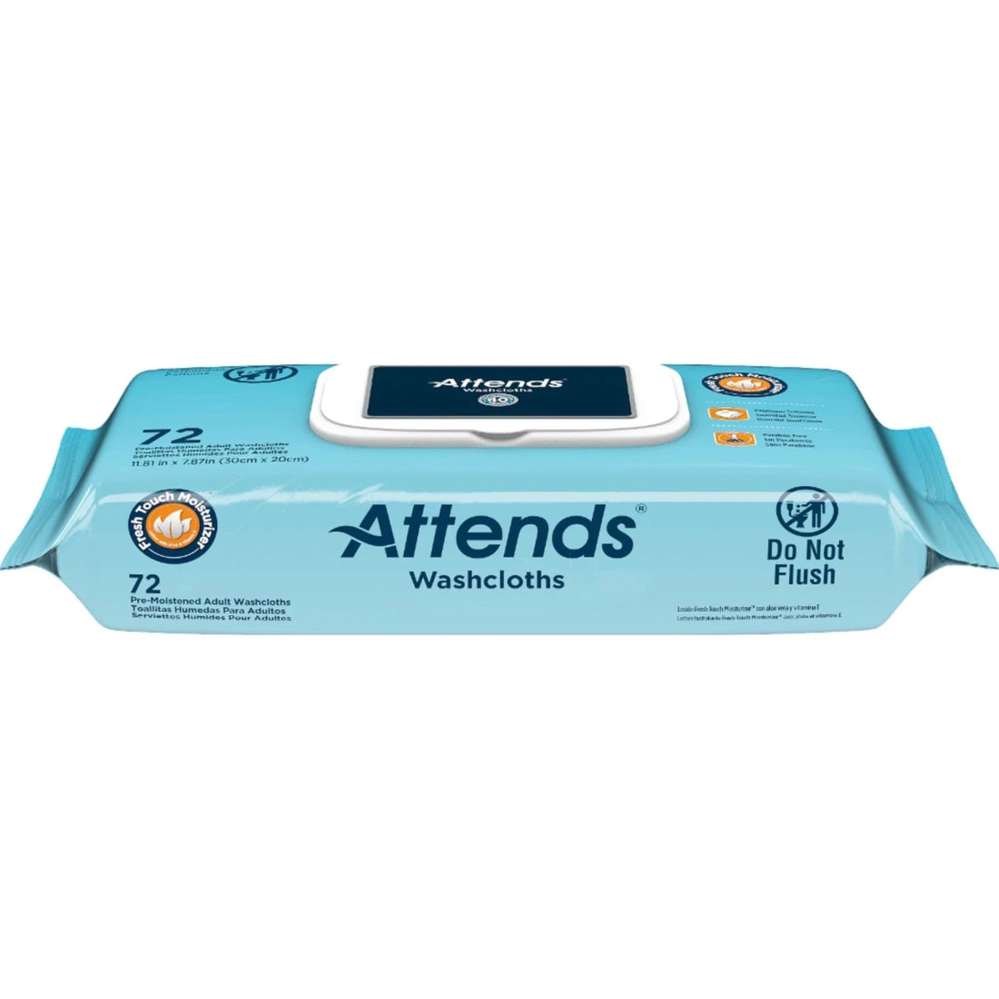 Attends Scented Washcloths - 72 Pack - okotoks hc pharmacy