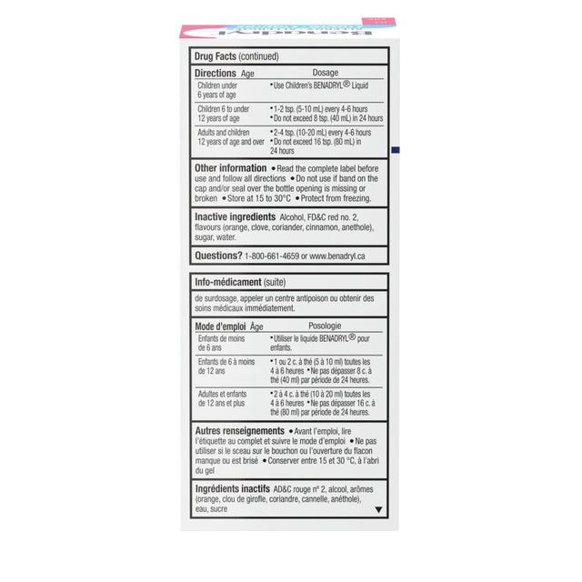 Drug facts label on a white background - okotoks hc pharmacy