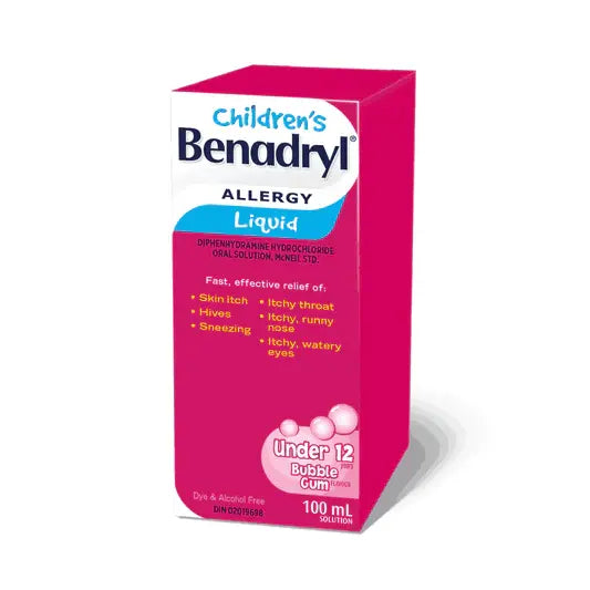 Benadryl Liquid Child Bubblegum 100ML - #shop_name