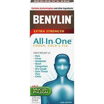 BENYLIN All‑In‑One Cold & Flu Syrup 100ML - #shop_name