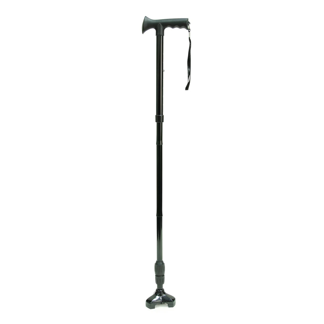 Black walking cane on a white background - okotoks hc pharmacy
