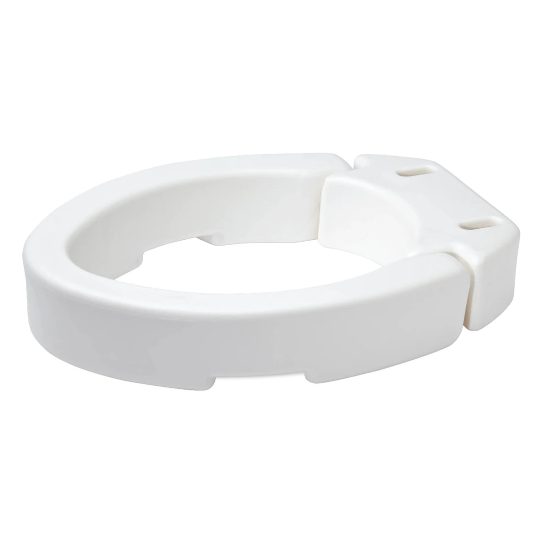 White toilet seat on a white background - okotoks hc pharmacy