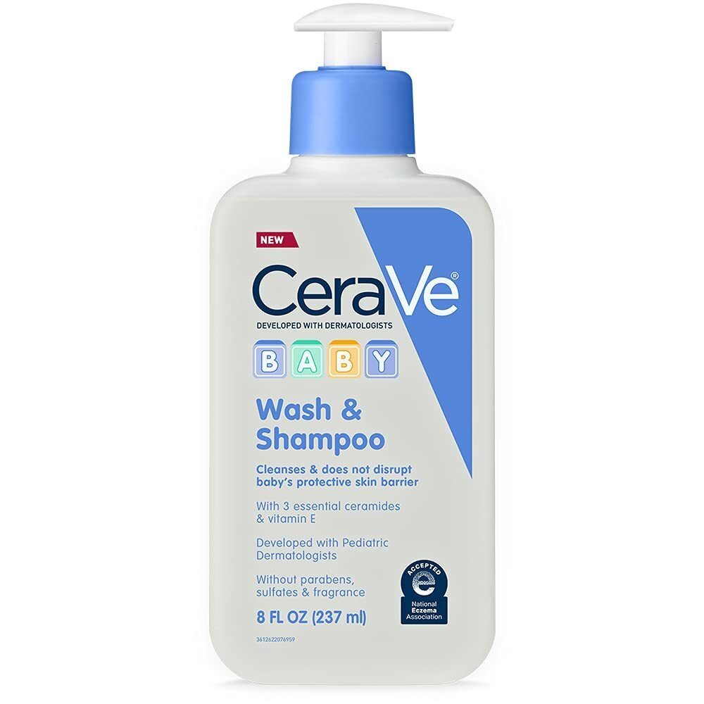 CeraVe Baby Wash & Shampoo bottle on a white background - okotoks hc pharmacy