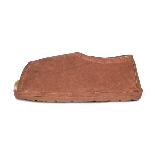 Brown suede shoe on a white background - okotoks hc pharmacy