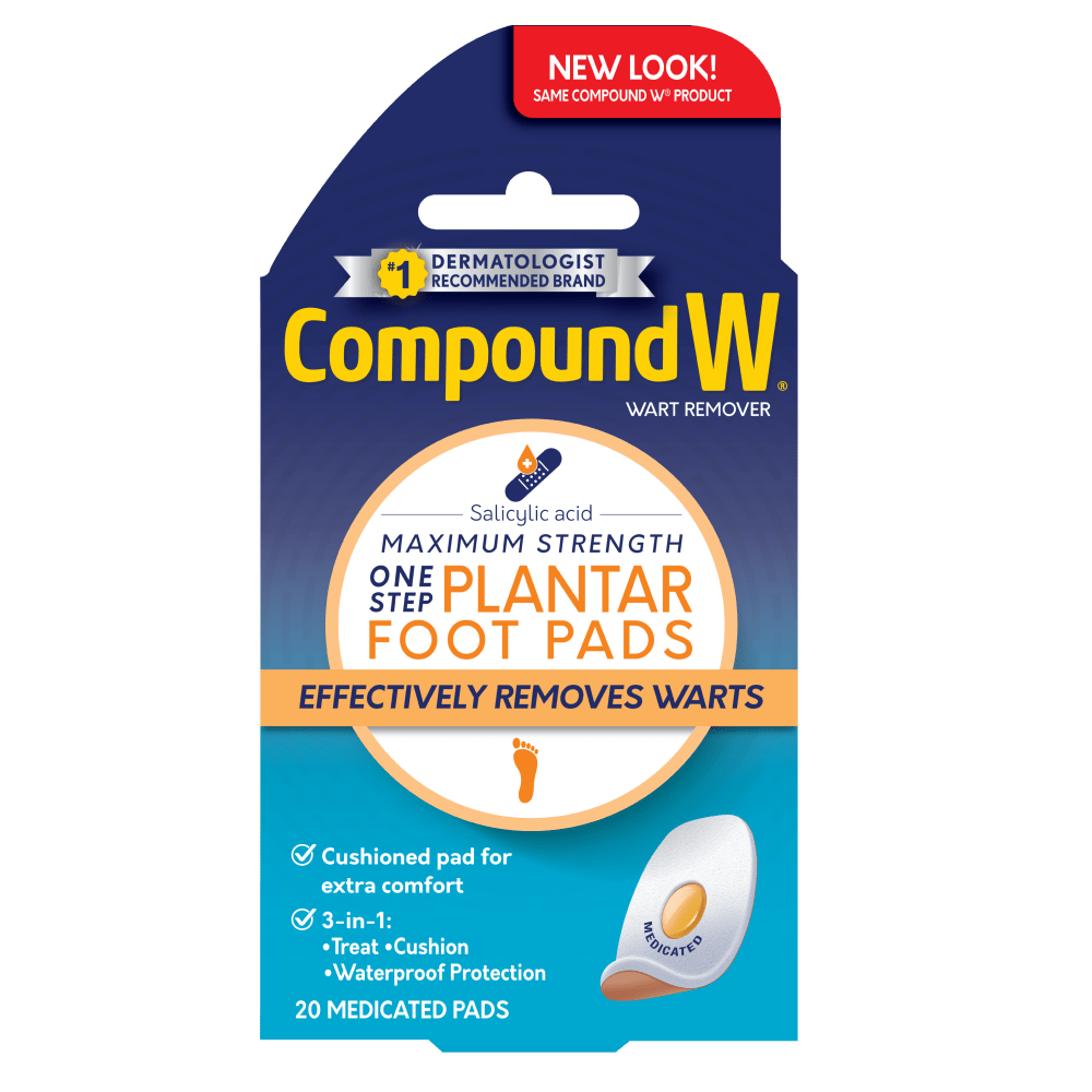 Compound W wart remover packaging on a white background - okotoks hc pharmacy