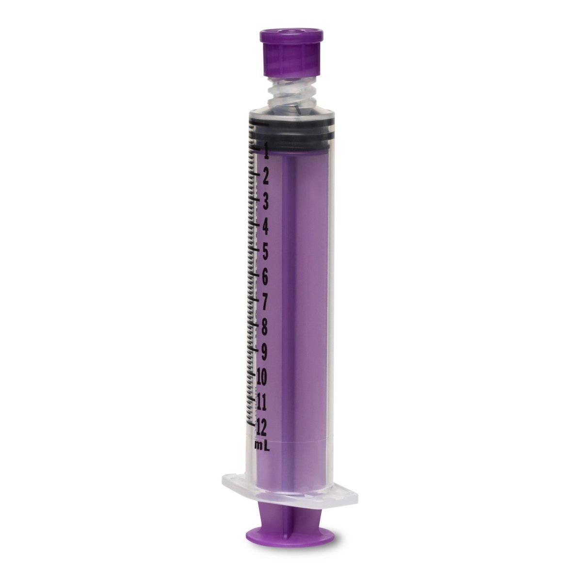 Purple syringe with measurement markings on a white background - okotoks hc pharmacy