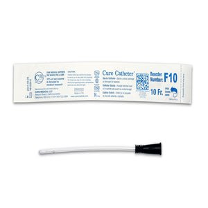 Cure Catheter F10 packaging on a white background - okotoks hc pharmacy