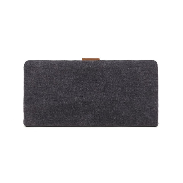 Dark gray clutch bag on a white background - okotoks hc pharmacy