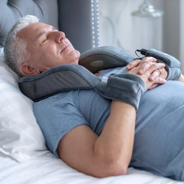 Dr. Ho’s neck pain pro TENS neck massager for pain relief used while lying down - Okotoks HC Pharmacy