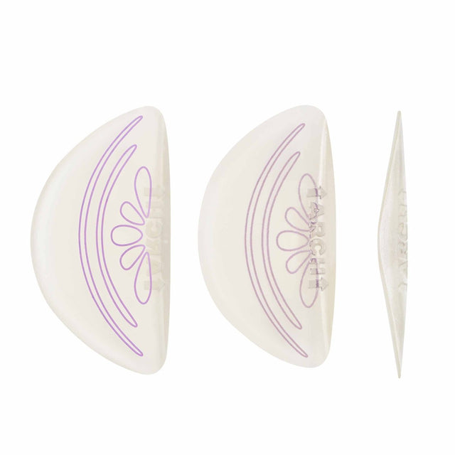 arch supports with purple designs on a white background - okotoks hc pharmacy
