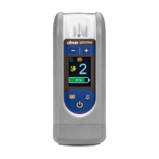 drive portable oxygen concentrator front panel
