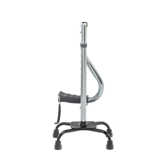 Drive Folding Quad Cane with Small Base - Charcoal - okotoks hc pharmacy