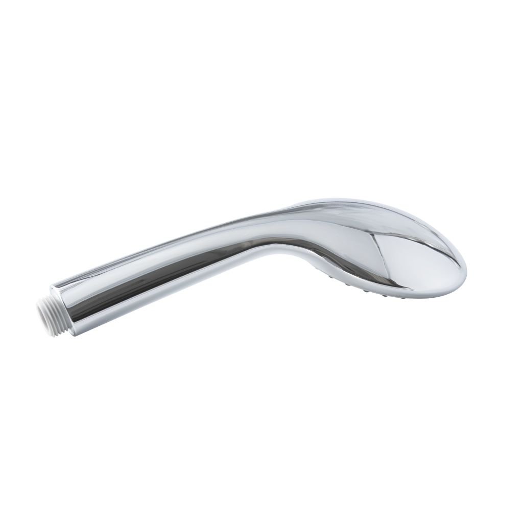 Chrome shower head on a white background - okotoks hc pharmacy