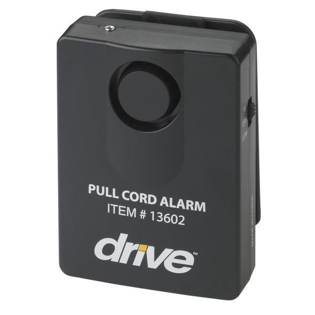Black pull cord alarm with 'Drive' branding on a white background - okotoks hc pharmacy