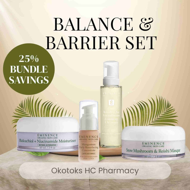 Eminence Balance & Barrier Set โ Smooth, Strengthen & Glow - Okotoks HC Pharmacy