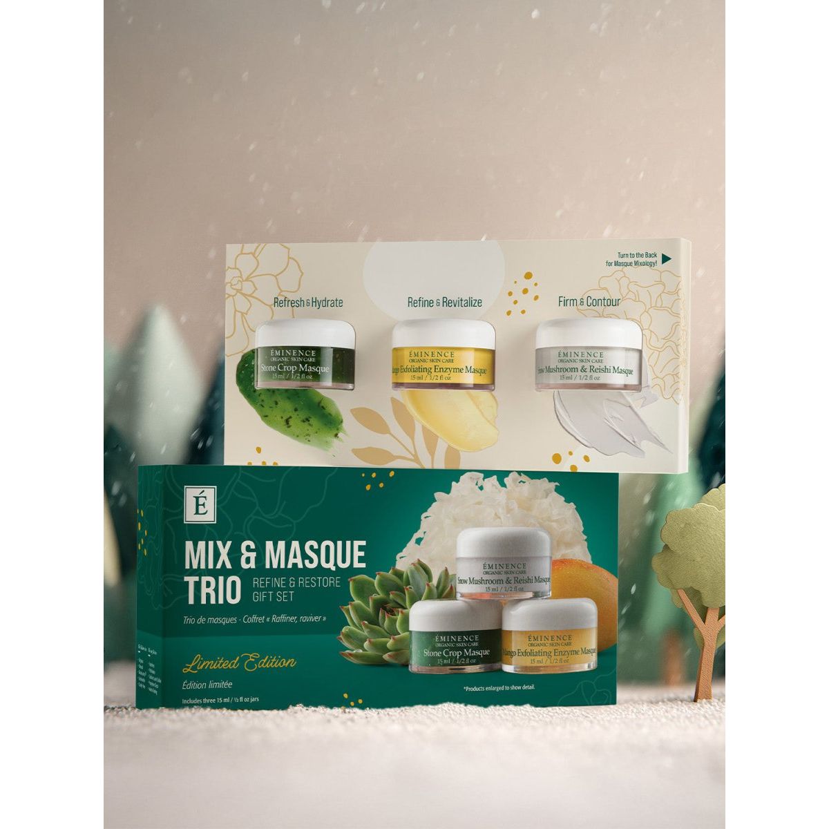 Skincare product set with jars and packaging on a decorative background - okotoks hc pharmacy