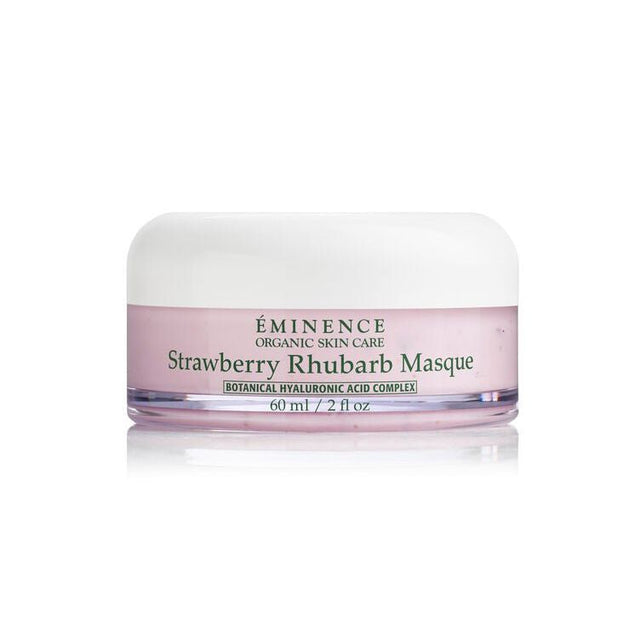 Eminence Strawberry Rhubarb Masque jar on a white background - okotoks hc pharmacy