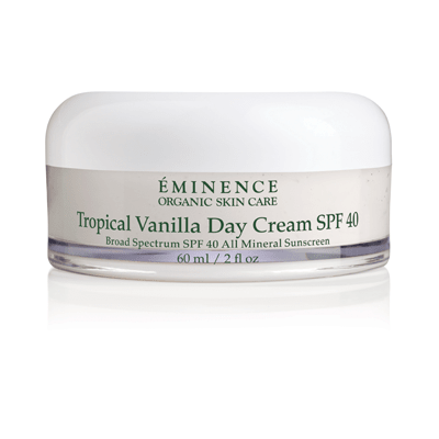 Eminence Tropical Vanilla Day Cream SPF 40 on a white background - okotoks hc pharmacy