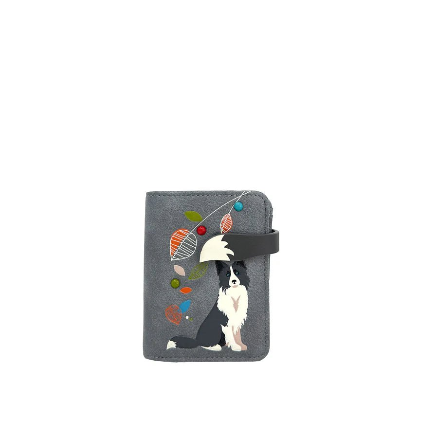Small pouch with a dog illustration on a gray background - okotoks hc pharmacy
