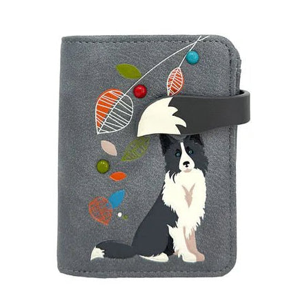 Small pouch with a dog illustration on a gray background - okotoks hc pharmacy