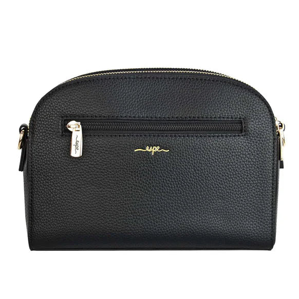 Black handbag with a visible brand logo on a white background - okotoks hc pharmacy