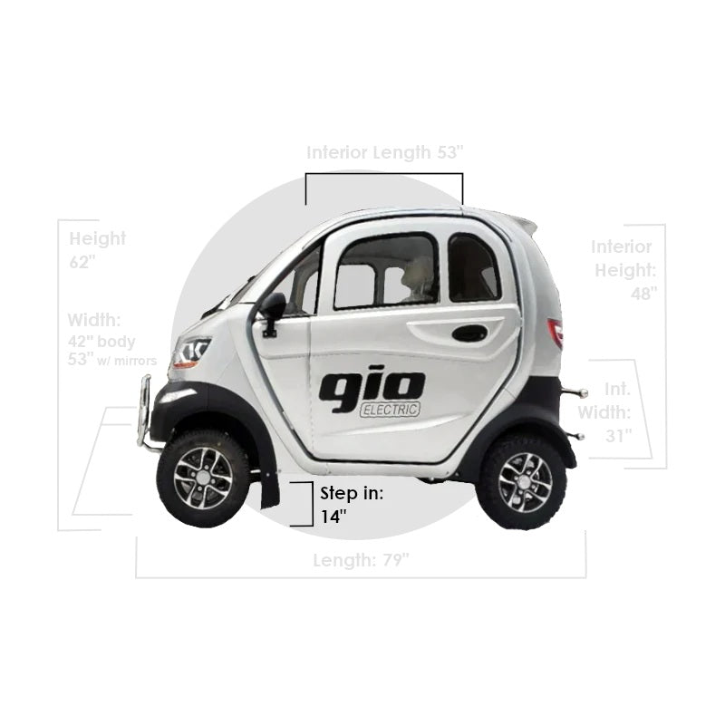 Gio golf mobility dimensions