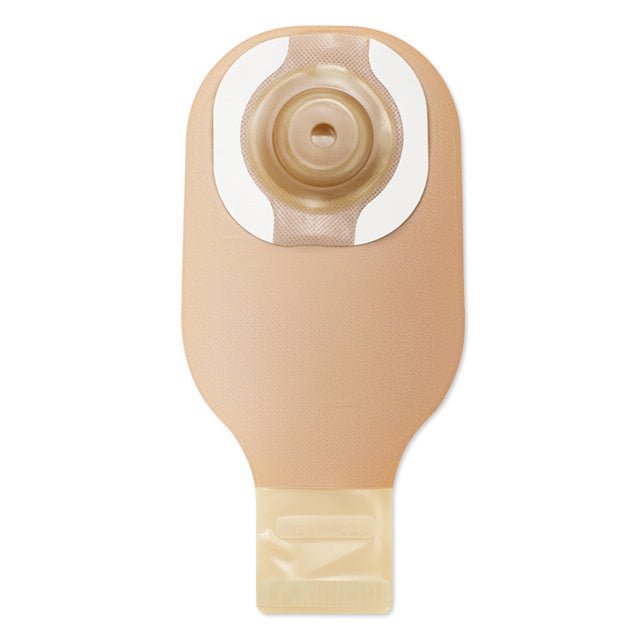Hollister Premier™ 1-Piece Drainable Ostomy Pouch – Soft Convex CeraPlus™ Barrier with Filter 7/8" (22mm) Beige with Viewing Option - HOL 8991 - Okotoks HC Pharmacy