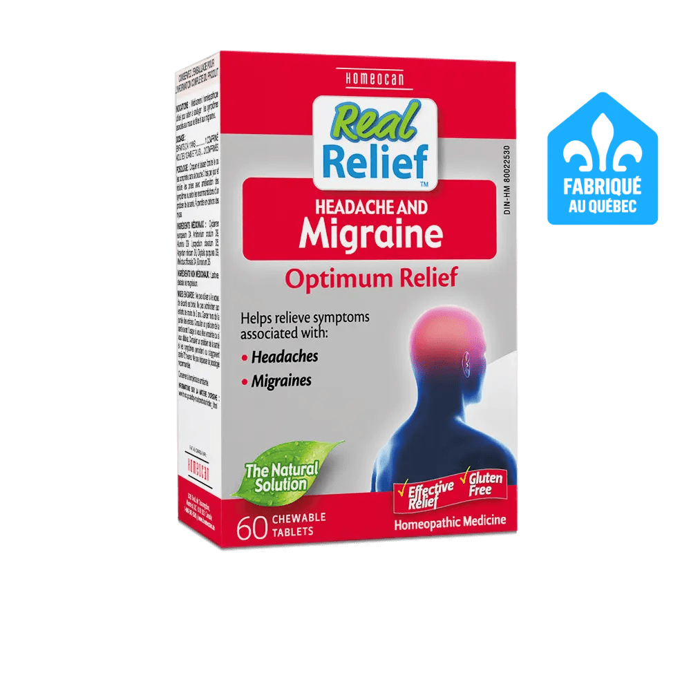 Homeocan headache and migraine 60 chewables tabs - Okotoks HC Pharmacy