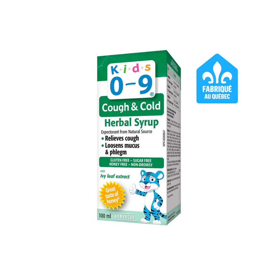 Homeocan kids 0-9 herbal cough and cold syrup 100ml - Okotoks HC Pharmacy