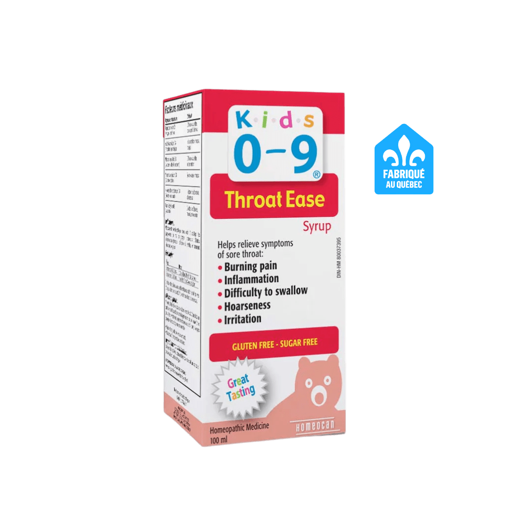 Homeocan kids 0-9 throat ease syrup 100ml - Okotoks HC Pharmacy
