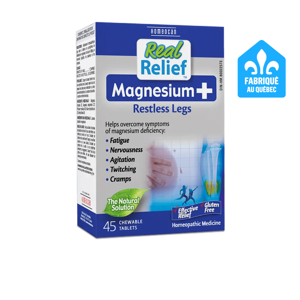 Homeocan magnesium+ restless legs 45 chewables tabs - Okotoks HC Pharmacy