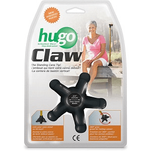 Hugo Claw product packaging with a woman sitting on a bench in the background - okotoks hc pharmacy
